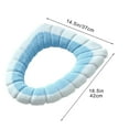 thumbnail image 4 of Fmxomd Bathroom Soft Toilet Seat Cover Pad - 5Pack Toilet Seat Cushion Washable and Comfortable Toilet Seat Cover Pads, Fits Most Size Toilet Lids for Bathroom (Blue), 4 of 7