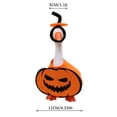 thumbnail image 3 of LOWLHOME 7 Inch Halloween Pumpkin Outfit, 2 Colors Orange Black Handmade Non Woven Dress, Mini Porch Goose Clothes Yard Silly Lawn Duck Shirt, Halloween Christmas Tabletop Decorative(Full smile), 3 of 6