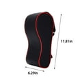 thumbnail image 3 of COFEST Memory Foam Armrest Pad with Storage Pocket for Car, Leather Armrest Box Mat for Heightening and Comfort, Universal Fit for Most Cars Black, 3 of 9