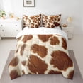 thumbnail image 2 of Homewish Rustic Cowhide 7-Piece Twin Bedding Sets,Country Farmhouse Lodge Bedding Comforter Set,Brown Beige Sheet Sets For Kids,Luxury Bedroom Decor Reversible, 2 of 8