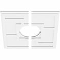 thumbnail image 3 of 32"OD x 6"ID x 11"C x 1"P Knox Architectural Grade PVC Contemporary Ceiling Medallion, Two Piece, 3 of 7