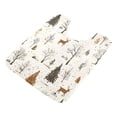 thumbnail image 7 of Yayeee Bath Rug for Bathroom Floor Non Slip Contour Fluffy Soft Absorbent Mat, 20"x24", Beige Christmas Forest, 7 of 7
