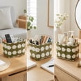 thumbnail image 4 of Hyknon Fabric Storage Basket with Handles, 7.9x6.3x5.1 Inch, Decorative Organizer Bins for Closet Bedroom Toys Books Home Organization, 4 of 7