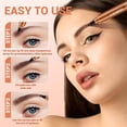 thumbnail image 4 of Microblading Eyebrow Pen with 4 Fork Tips, Waterproof Microblading Eyebrow Pencil for 3D Realistic Brow, Create Natural Hair-Like Brow Last All-Day, Eye Brow Pencils for Women -Light Brown, 4 of 6