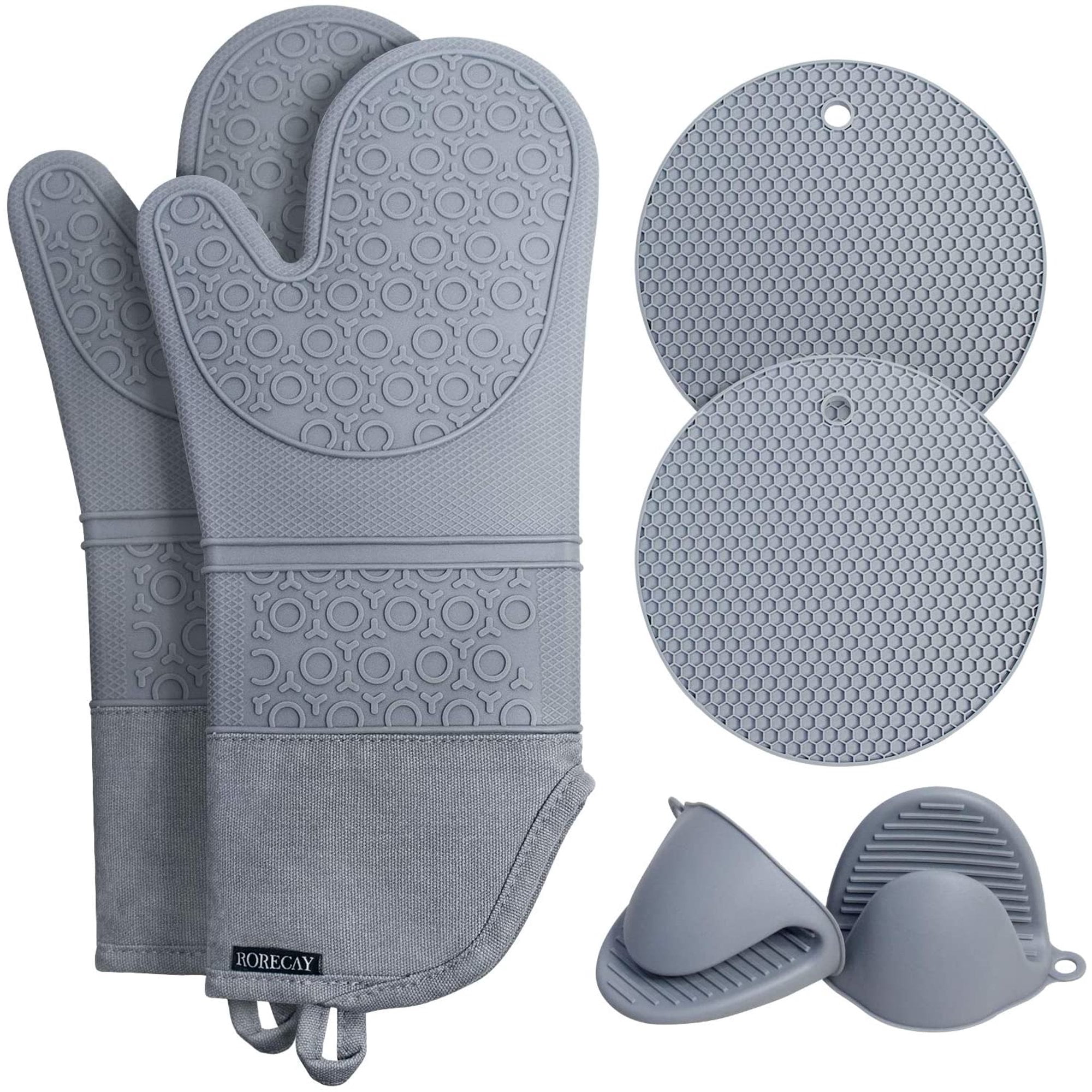 Details about   Trionfo Silicone mini Oven Mitts Pot Holder Heat Resistant Gloves 