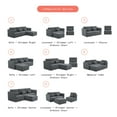 thumbnail image 6 of Beautiful Drew Modular Sectional Sofa with Ottoman by Drew Barrymore, Charcoal, 6 of 12