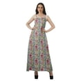 thumbnail image 1 of Moomaya Robe d'Été Sans Manches pour Femmes, Ligne A, Imprimée Partout, pour Fête, 1 of 4