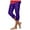 Dark Purple, variant on YDFCWXW Halloween Capri Pants for Women High Waisted Capri Leggings Tummy Control Stretch Soft Yoga Pants for Workout Gym Gold, L