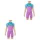 thumbnail image 1 of Advancent Trajes de neopreno Breathe Freely, traje de buceo para niños, traje de neopreno de una pieza para niños y niñas, antimedusas, varios tamaños Violeta XXL 2piezas Advancent CBP194451, 1 of 6