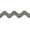 Silver, variant on Belagio 1 1/4" Wide x 10 Yards, Large Ric Rac Trim, 1 Bolt, Black
