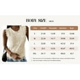 thumbnail image 4 of Summer Women's Sleeveless Lace Tank Tops Crew Neck Casual Elegant Lace Camisole Tops, 4 of 4
