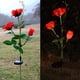 thumbnail image 2 of LED Rose Solar Flower Lights Luces de estaca de jardín decorativas al aire libre para Garden Yard Grave Jarrón Flores Decoración Rojo WD.WDQZL Hogar, 2 of 7