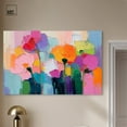 thumbnail image 2 of Art Remedy Floral Abstracts Canvas, 54" x 36", Gallery Wrapped, Expressive Blooms I, 2 of 7