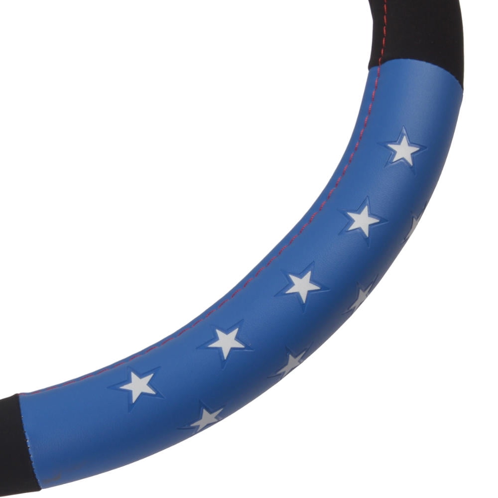 Wonder Woman Car Steering Wheel Cover - Synthetic Leather - Standard Size Fits 14.5 to 15.5 inch Wheel