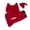 Red, variant on Generic Christmas Clothes for Toddler Girl Baby Kids Girls Christma Patchwork Pullover Tops Pants Hat Belt Set Outfits for Fashion Casual Breathable Clothing(1-2 Years,Red)