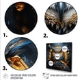 thumbnail image 3 of Designart "Nocturnal Owl Art I" Animals Framed Wall Art - Traditional Yellow Owl Entryway Framed Wall Art, 3 of 6