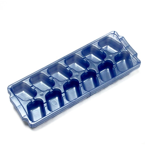 Chef Craft Select Plastic Stack or Nest Ice Cube Tray, 10 inches in Length 2 Piece Set Yields 12 Cubes, Color May Vary