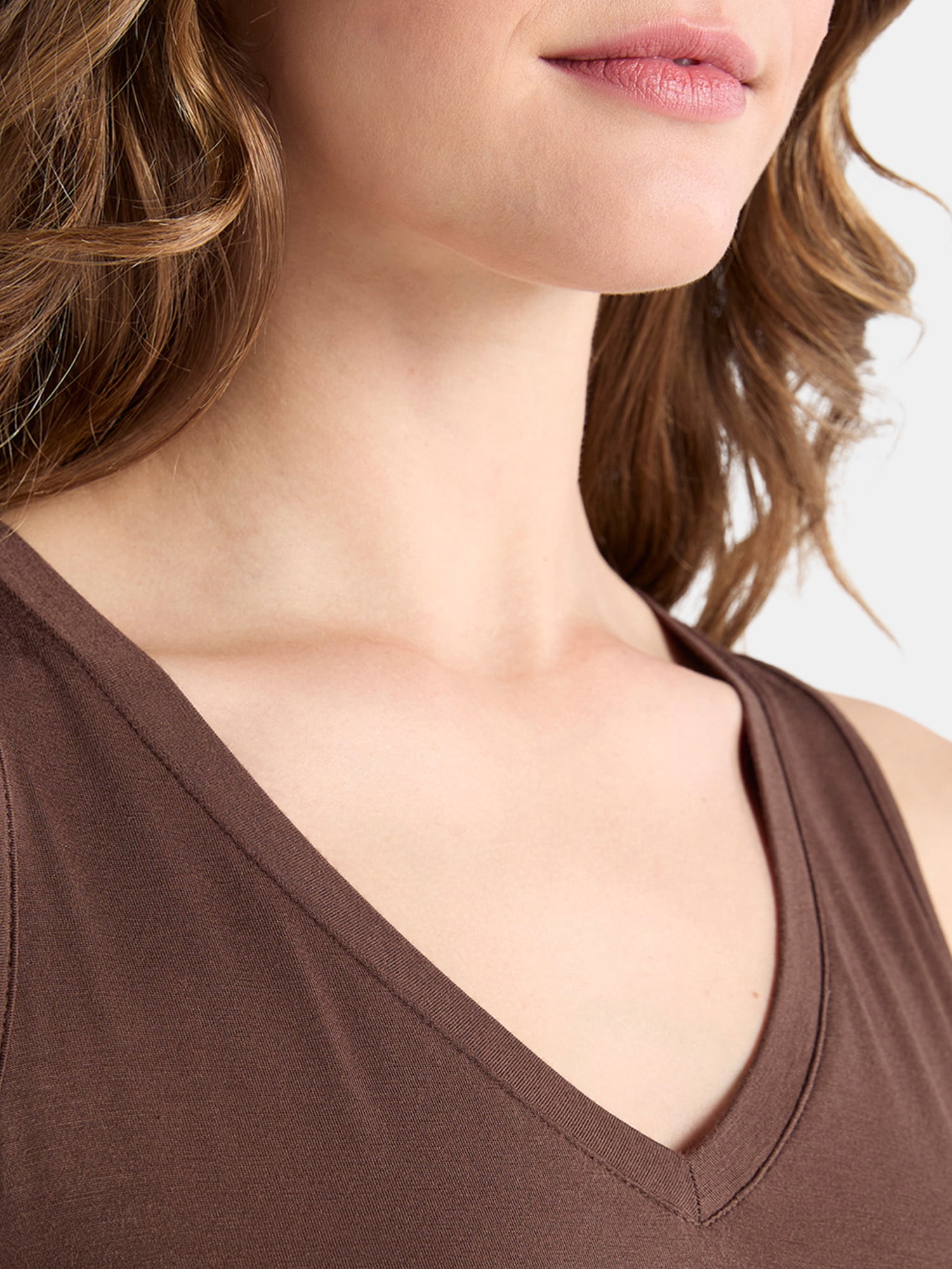 Time and Tru Women's High Low Tank Top, Sizes XS-XXXL