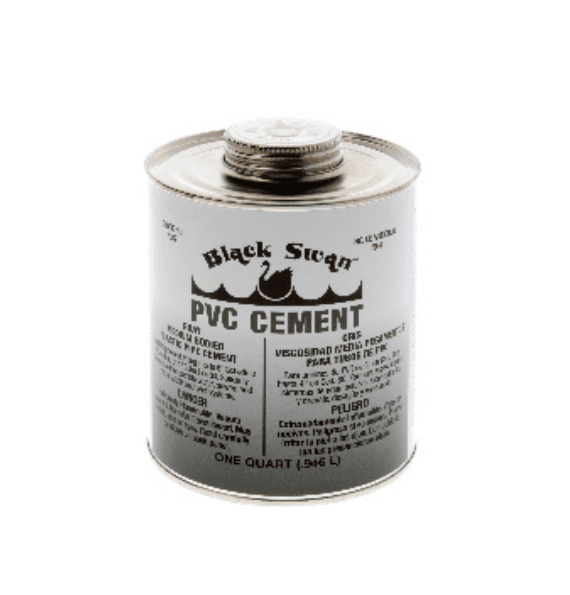 FixtureDisplays® PVC Cement (Gray) Medium Bodied 1 pt. Each 07086