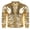 01-Gold, variant on Men's Metallic Jacket 78S Disco Dance Party Costume Shiny Varsity Zipper Baseball Bomber Jacket