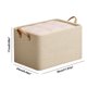 thumbnail image 3 of Cajas de almacenamiento Bixock en liquidación, organizador de armario plegable para dormitorio, cajas de tela beige, 12,2 l, 3 of 6