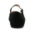 thumbnail image 3 of Journee Womens Carrie Wide Width Buckle Square Toe Mary Jane Dress Flats, Widths Available, 3 of 9