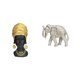 thumbnail image 1 of Adorno De Mesa De Madera De Resina Con Forma De Elefante Africano Para Mujer, Decoración Creativa Para El Hogar, Centro De Mesa, Escultura Tallada A Mano, Figurita De Recuerdo Para Estante De, 1 of 8