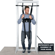 Sit and Decompress Spinal Decompression Harness - Inversion Table Alternative (Bar Not Included)(XLarge Harness: Fits 49 - 54 inch chest) - Chiropractor Designed Low Back Pain Relief