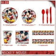 thumbnail image 3 of Mickey Birthday Party Supplies,Mickey Party Tableware Set,Table Cover - Plates - Napkins and More, Serves 10 Guests, 3 of 7