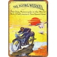 thumbnail image 1 of 12"x16" METAL SIGN - 1913 The Flying Merkel Motorcycle - Vintage Look, 1 of 4