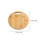 thumbnail image 3 of Tabla de Cortar de Madera Maciza - Tabla de Cortar de Bambú para Cocina con Orificio para Colgar, 18 X 18 X 1 Cm, Tabla para Frutas y Verduras, Diseño de Veta de Madera Amarilla Natural para Uso Domé, 3 of 6