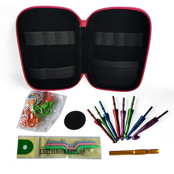 8Pcs 3.0mm-7.0mm Interchangeable Circular Knitting Needle Set for Beginner