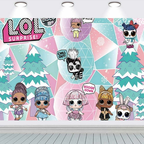 LOL Surprise school Taspestry Wall Decor Background Backdrop Party Supplies Banner Poster Decor Decorations
