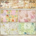 thumbnail image 3 of SunWMart A5 Size Scrapbook Paper, 16 Sheets Single Sided Decorative Vintage Scrapbooking Junk Journaling Supplies for Art Card Making Embellishments DIY Crafts, 3 of 4