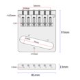 thumbnail image 4 of Juego de Puente de Montura Sunnimix Orificio de Montaje de Pastilla para Guitarra Eléctrica 6 cuerdas, 4 of 8