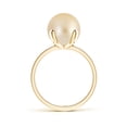 thumbnail image 2 of ANGARA Classic Solitaire Golden South Sea Cultured Pearl Ring in 14K Yellow Gold for Women | June Birthstone, Birthday, Anniversary, Jewelry Gift for Women | Pearl Ring, 2 of 5