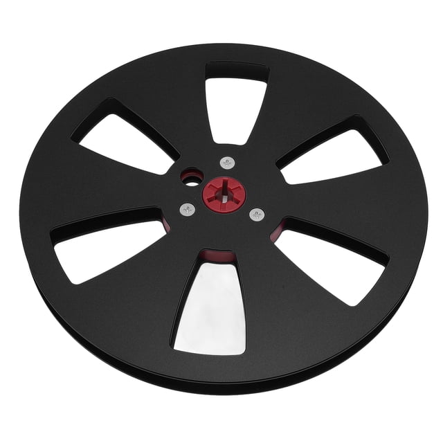 Empty Tape Reel, 1/4 7 Inch Aluminum Metal Reel, Universal Aluminum Alloy 6 Holes Empty Take Up Reel to Reel Small Hub, for Reel to Reel for , Fix Your Tape Recorder