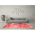 thumbnail image 3 of Ahgly Company Indoor Square Abstract Red Modern Area Rugs, 6' Square, 3 of 4