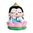thumbnail image 3 of Figuras chinas, estatuas, decoración, mini esculturas, multiusos, escritorio Guan Yin, 3 of 9