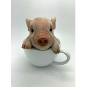 Pacific Giftware Adorable Teacup Pig Pet Pals Collectible Figurine, 5.75 Inches
