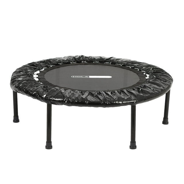 HolaHatha Mini-Trampoline Pliable, Rebondisseur D\'entraînement Physique Rond Portable de 36 Pouces, Noir
