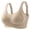 A1_Beige, variant on Seamless Wireless Support Bra Plus Size Supportive Bras Push Up Comfort Soft No Underwire Full Coverage T-Shirt Bra for Women No Underwire Bra Soft Ribbed Comfy Everyday Bras Blue M