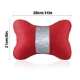 thumbnail image 5 of eing 2PCS Bling Car Seat Neck Rest Pillow Soft Plush Crystal Headrest Head Support Cushion Car Decor Accessories for Women,Universal Fit for Car Seat Headrest,Red, 5 of 7
