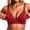 A-Red66, variant on Womens T-Shirt Bras Black White Polka Dot Wirefree Lightly Lined Plunge Thin Adjustable Straps Back Closure Side Support Breathable Bras