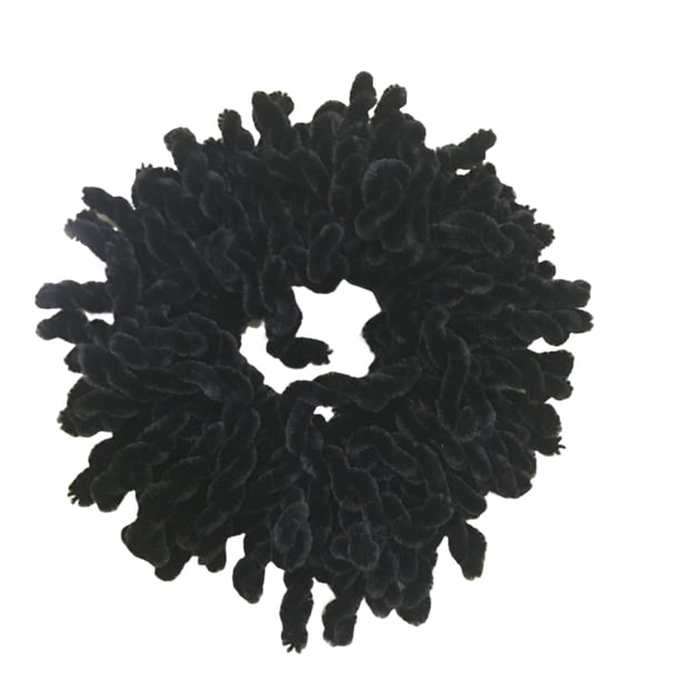 Minnieouse Cuerda elástica para el pelo, anillo para el pelo, diadema reutilizable multicolor, aro de felpa duradero lavable, tocado portátil Accesorio para el cabello Negro Minnieouse AP012778-01