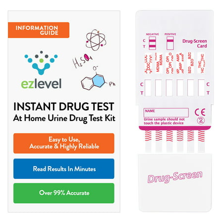 (5 Pack) EZ Level 5 Panel Drug Dip Test At Home Urine Multi-Drug Testing (Best Thc Drug Test)