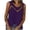 Purple, variant on Women's Sheer Mesh Panel Tank Top - Lightweight Breathable Sleeveless Blouse for Summer Beach Vacation & Casual Daily Wear