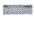 thumbnail image 3 of cotton polka dots window valance 58 wide navy on white, 3 of 3