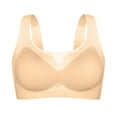 thumbnail image 1 of Women's Deep V Bralette - Floral Lace Push Up Bralette | Wireless Plunge Bra with Racerback Crop Top Design, 1 of 3