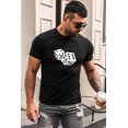 thumbnail image 2 of ABPHQTO Camiseta de manga corta con cuello redondo y estampado gráfico de dados negros para hombre, 2 of 5
